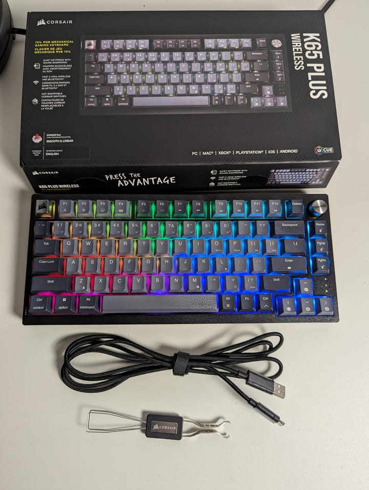 Corsiar K65 Plus Review - Compact Performance & Customization